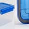 IRIS Element Resistant Clear Plastic Storage Boxes with Blue Lid